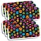 Ashley Productions Magnetic Whiteboard Eraser, Colorful Assorted Paw Pattern, 2in. x 5in., 6PK 09987 - alternate 1